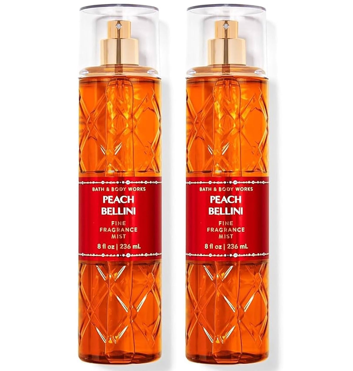 Peach Fine Fragrance Body Mist 8 oz Pack of 2 Y230