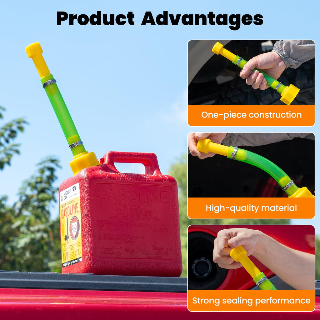 Gas Can Spout Replacement 10 Inch Flexible PVC Nozzle T288