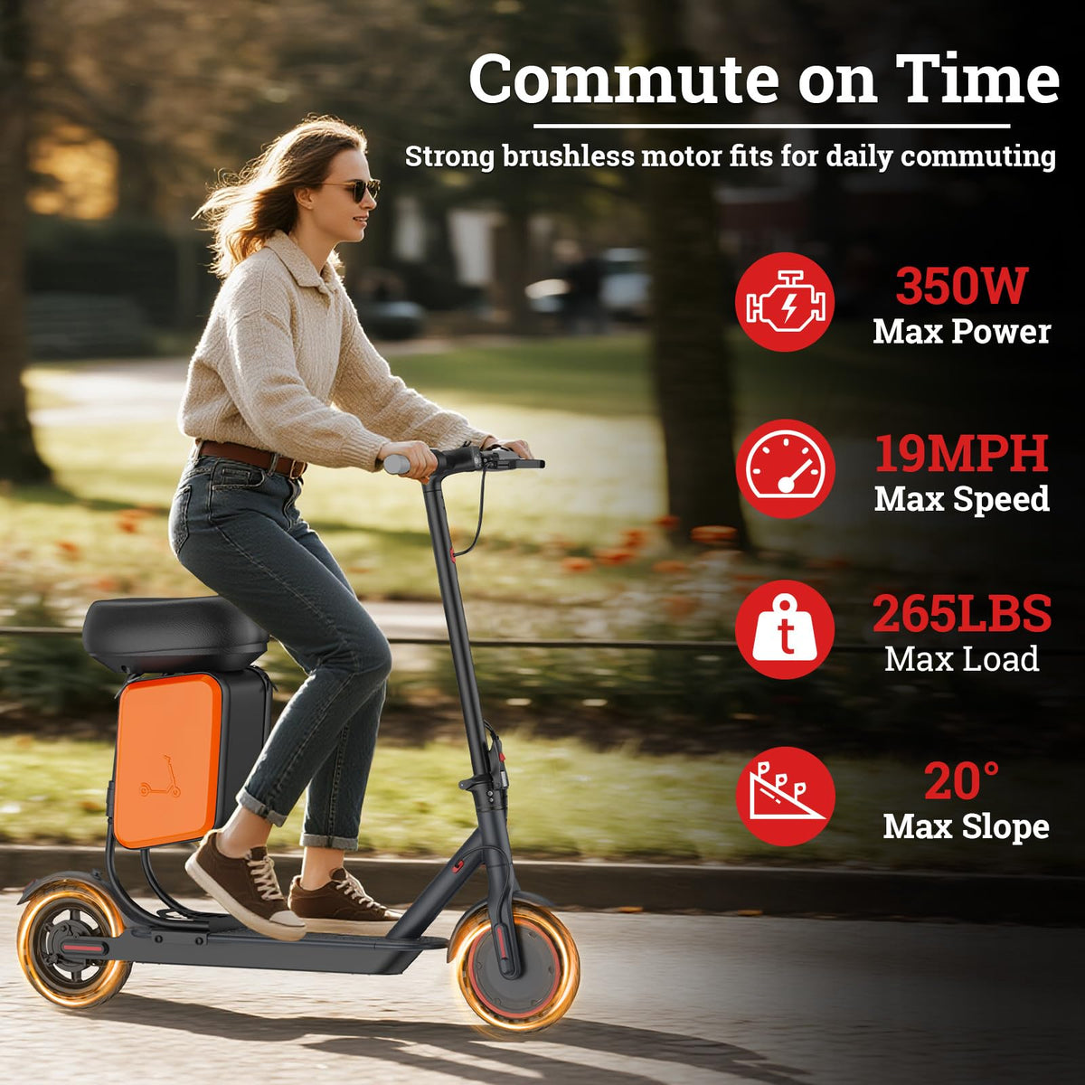 Electric Scooter with Dual Braking System A243376