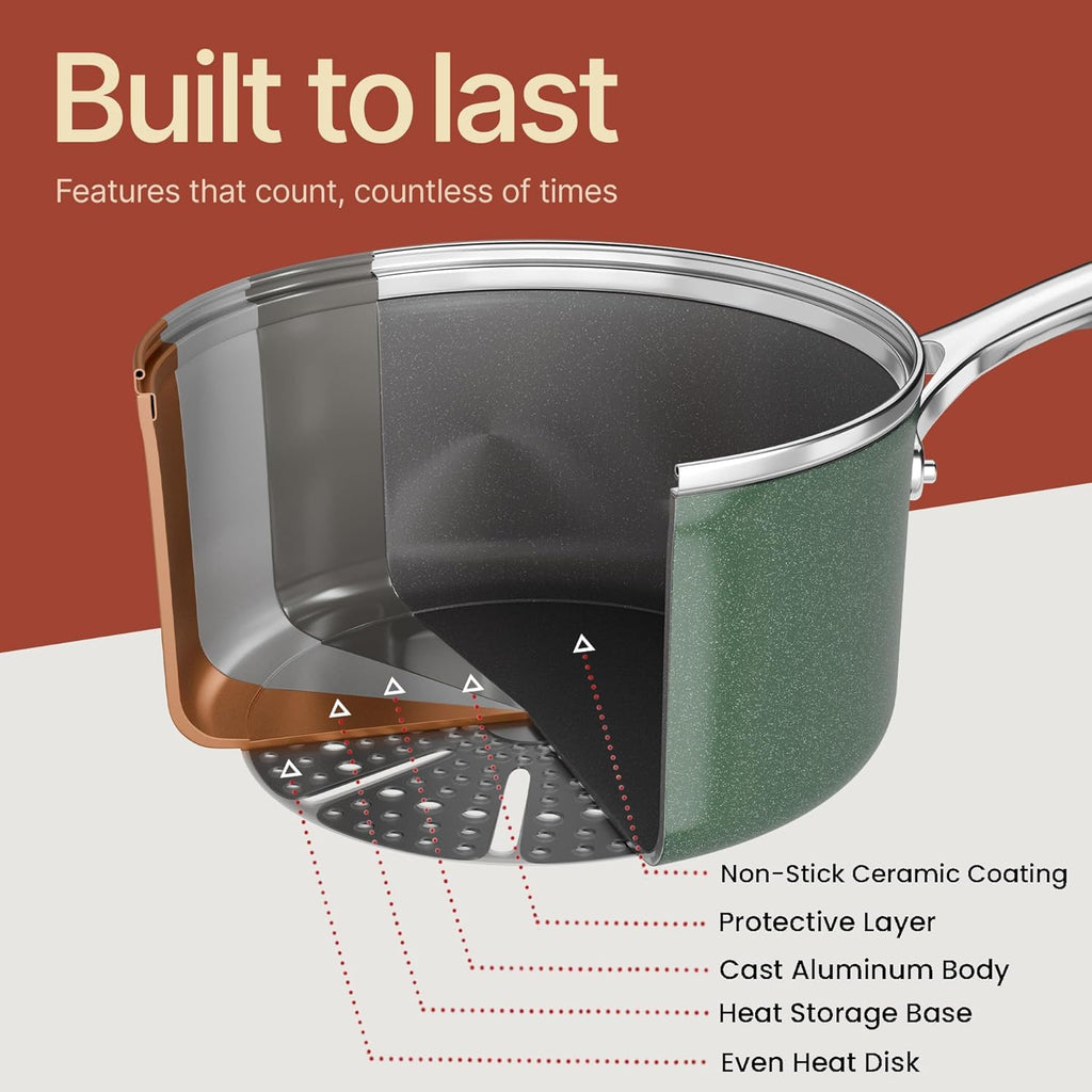 12-Piece Nonstick Ceramic Cookware Set G76169