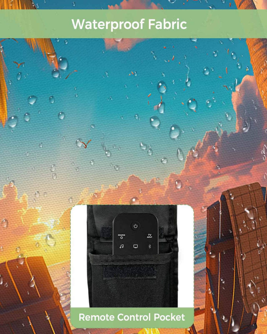 Waterproof Weatherproof Outdoor TV Cover for 30 to 32 Inch Flat Screen T5096