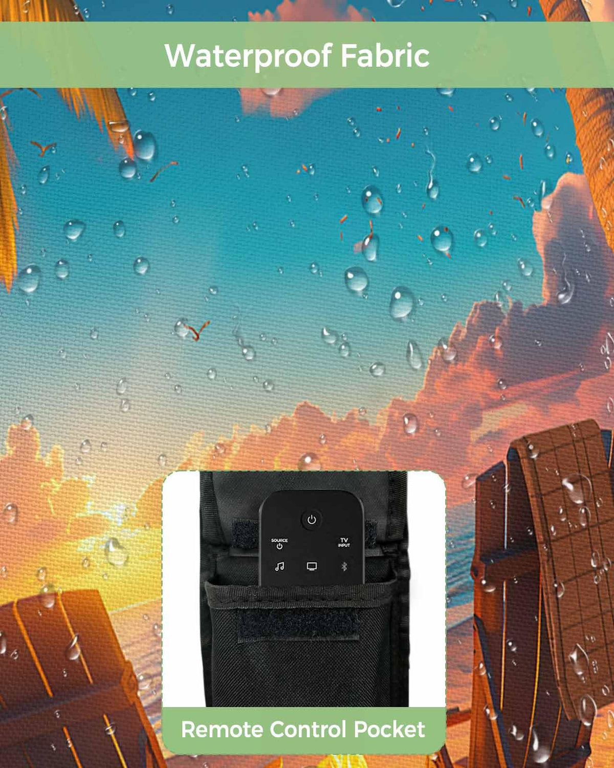Waterproof Weatherproof Outdoor TV Cover for 30 to 32 Inch Flat Screen T5096