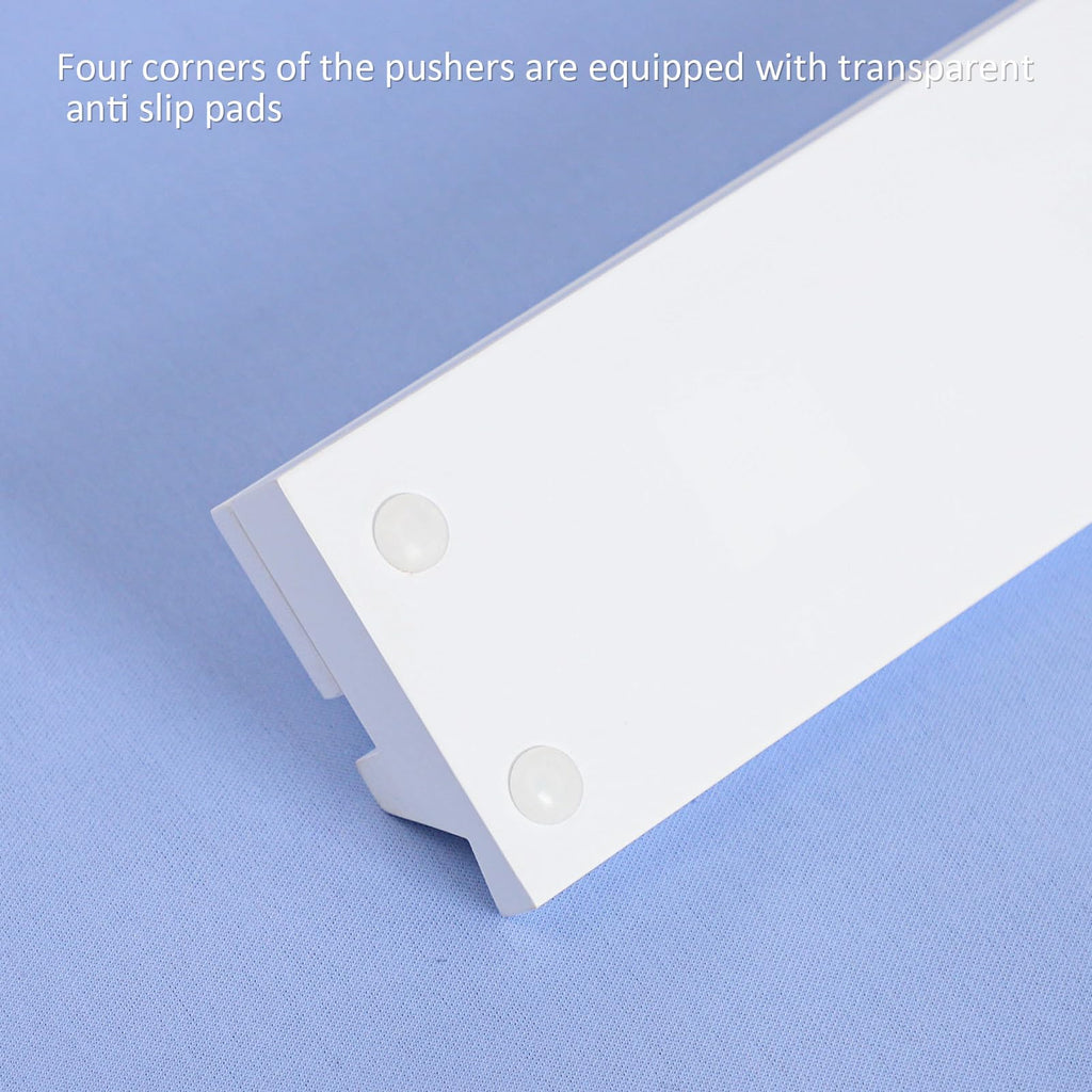 White Wooden Mahjong Racks with Pushers Set of 4 H5936