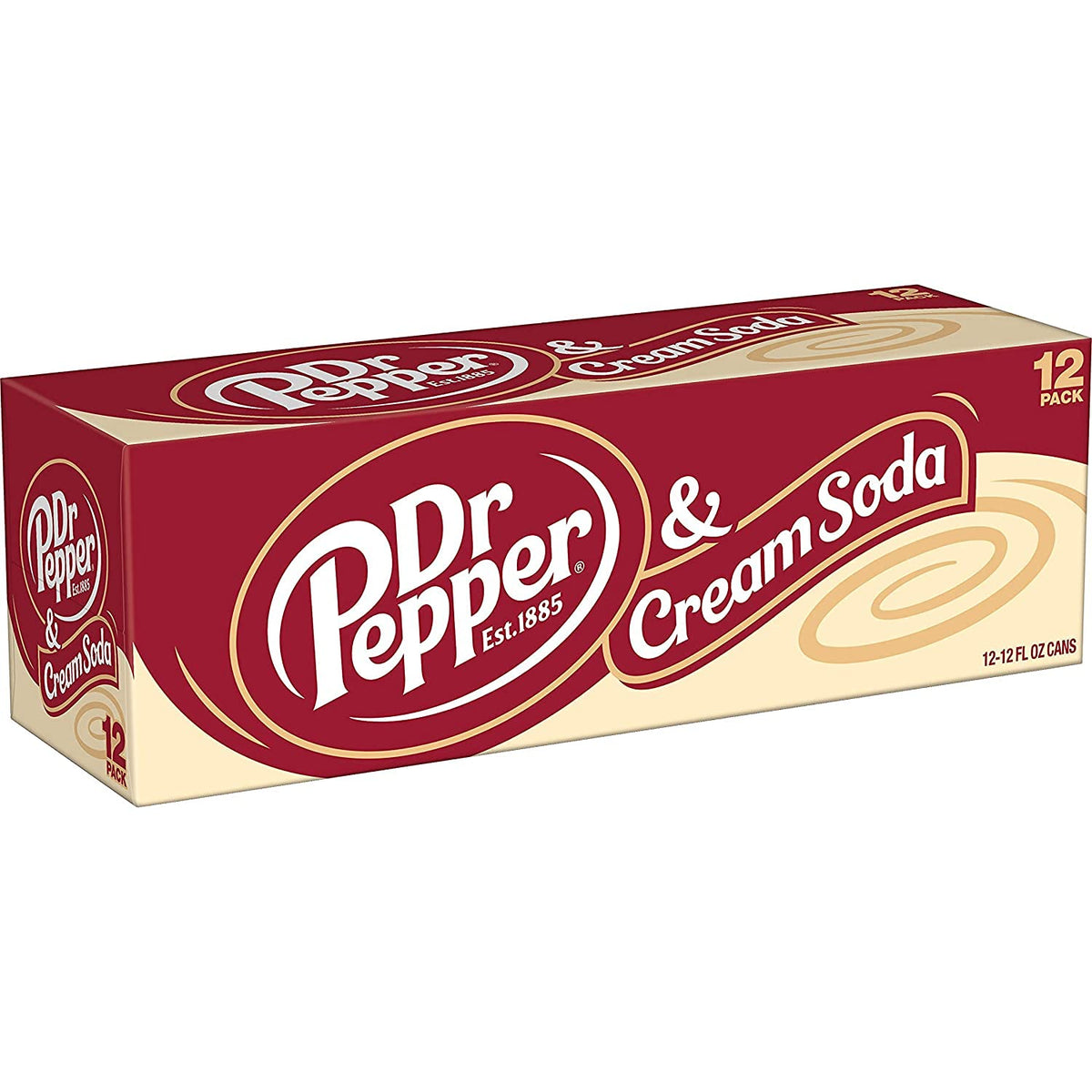 Dr Pepper and Cream Soda Zero 12 fl oz Cans 24 Count P65184