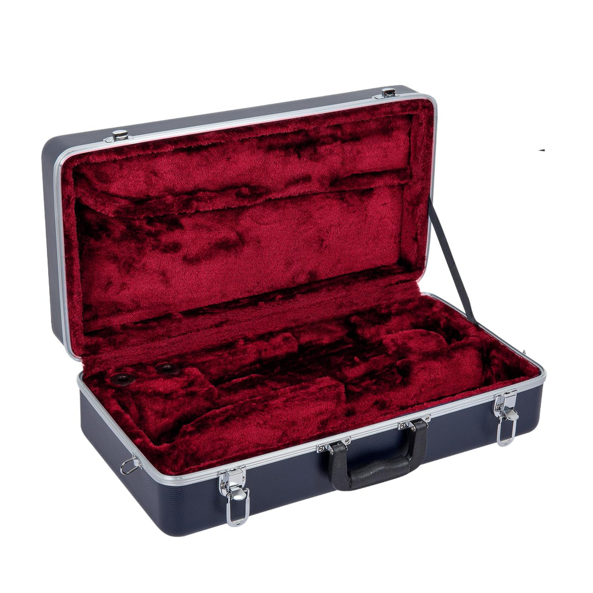 Textured Blue ABS Trumpet Case with Velvet Interior U536