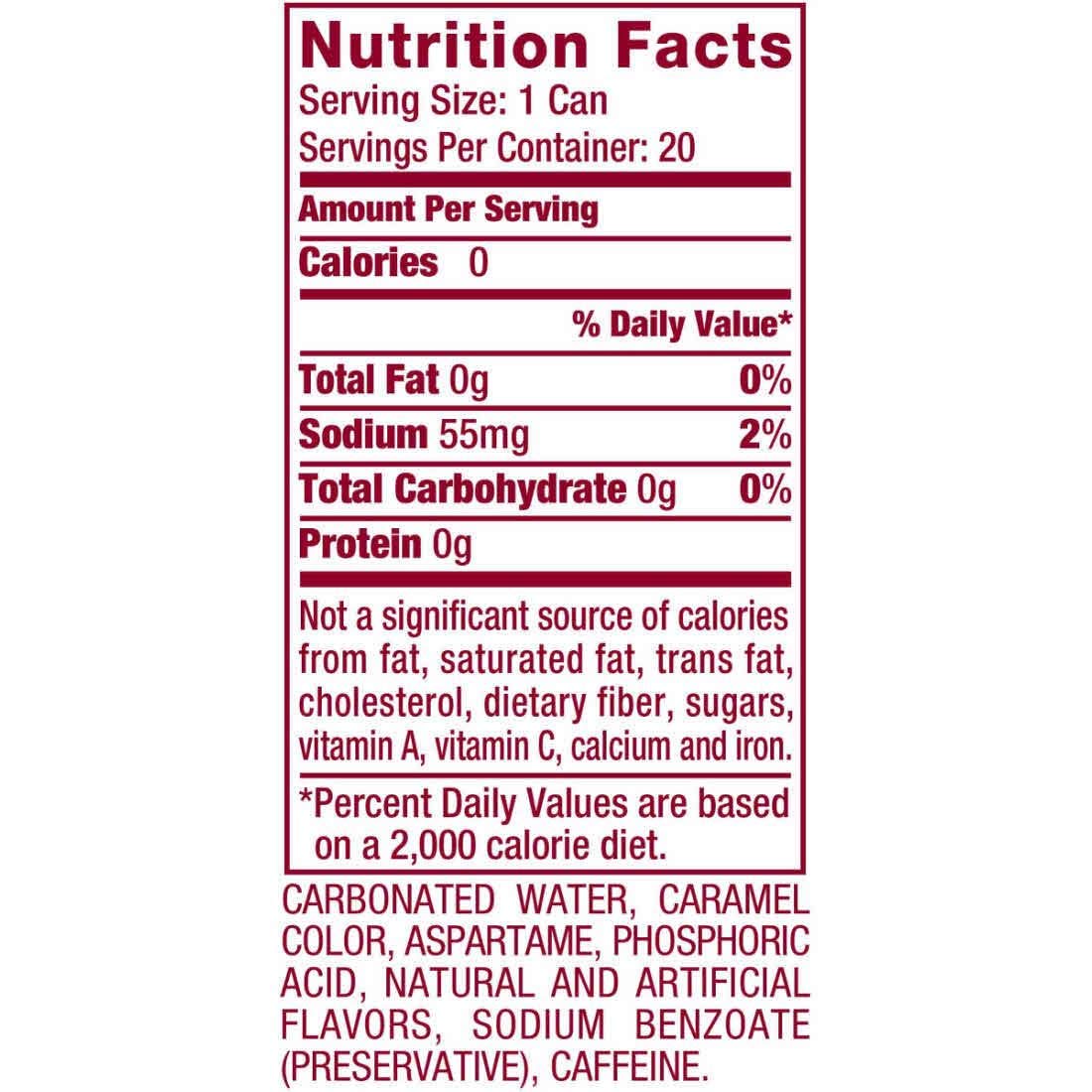 Diet Dr Pepper Soda 12 Fl Oz Cans Pack of 15 V50735