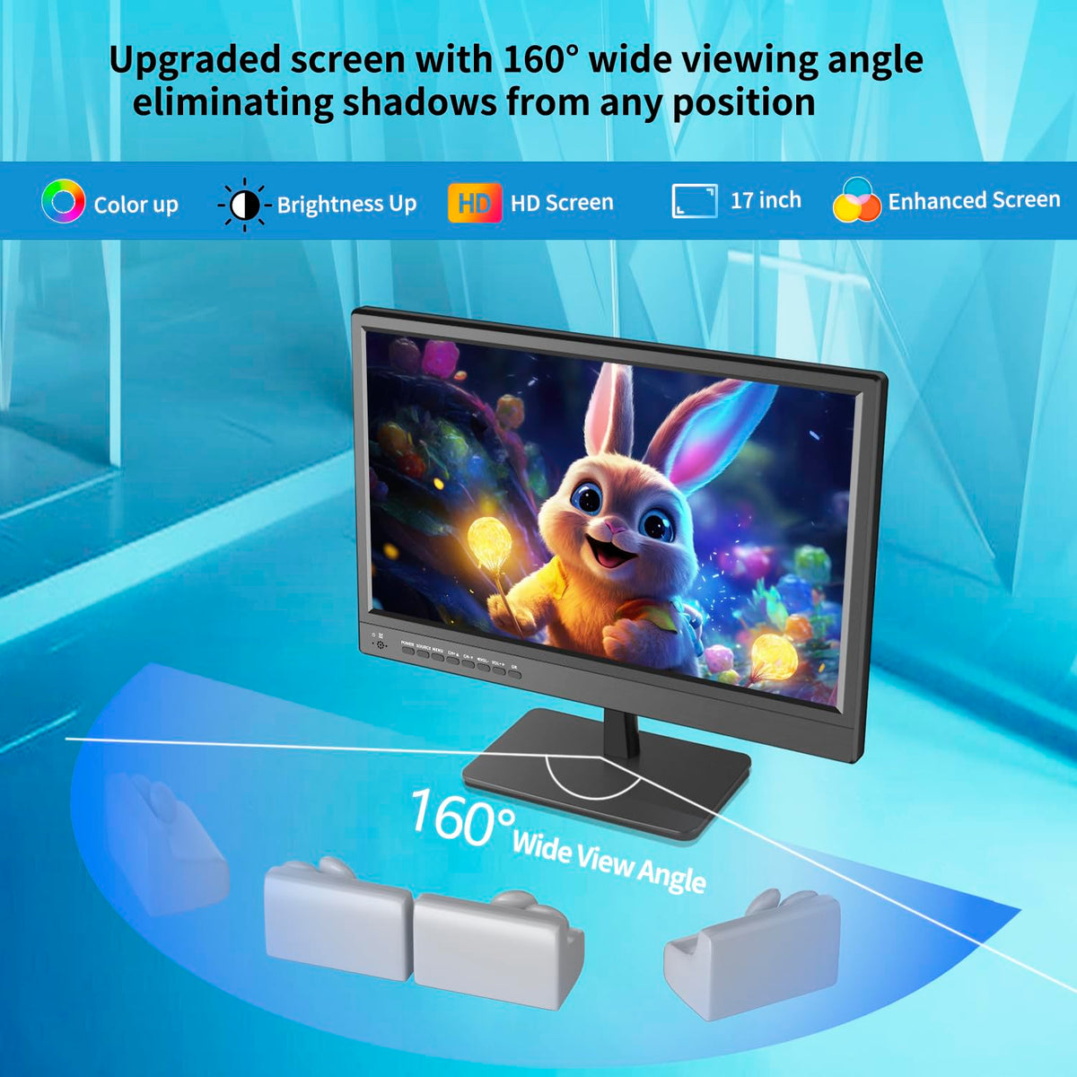 17 inch HD LED TV with Antenna T6193