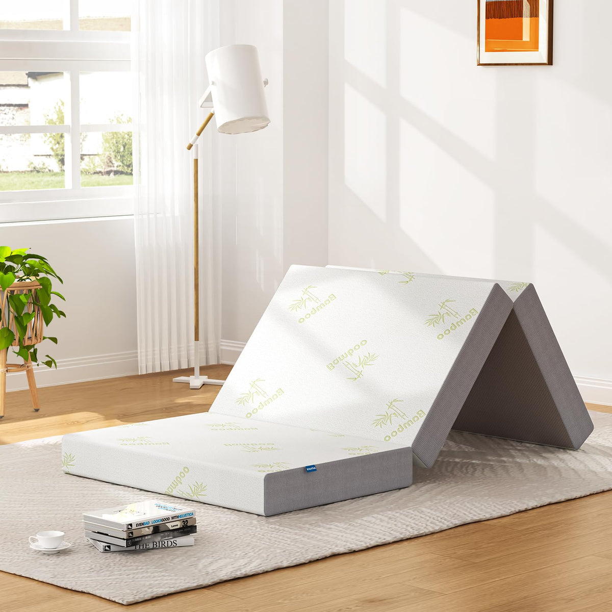 Twin 5 Inch Memory Foam Trifold Mattress A298