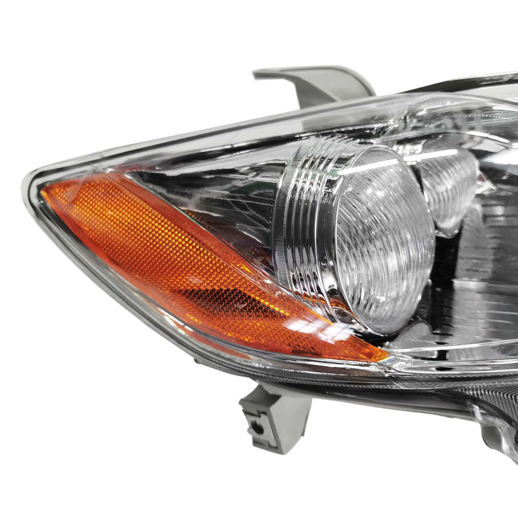 Chrome Clear Lens Projector Headlight Replacement Kit Pair of LH+RH X4424