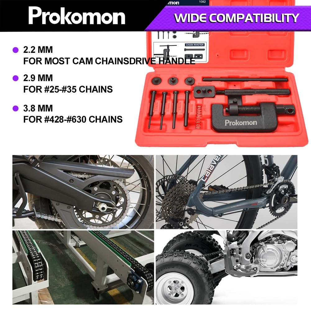 13 Pieces Chain Breaker Tool Kit Y7561