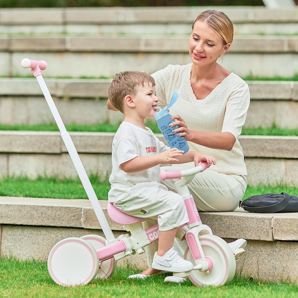Tricycle for Toddlers 1-3 Year Olds, 5 in 1 Toddler Balance Bike Q74804