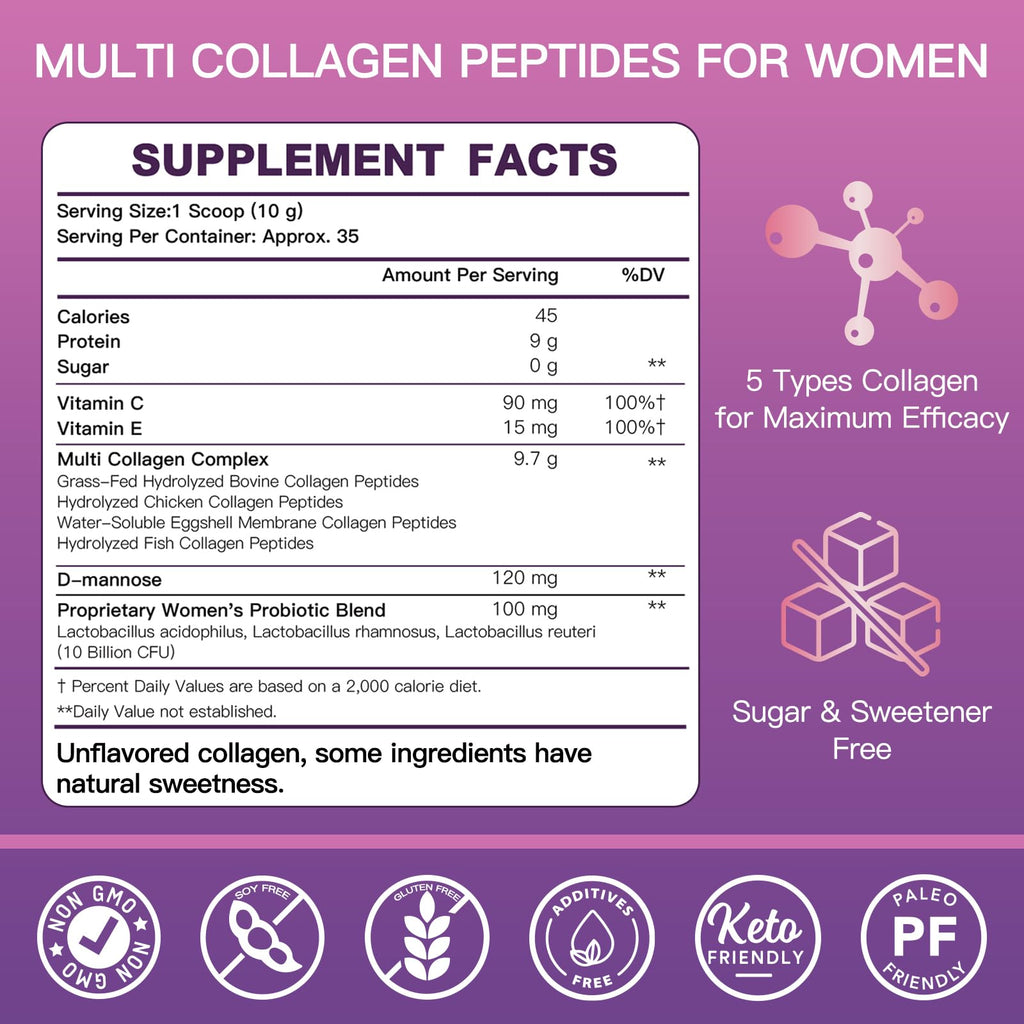 Unflavored Multi Collagen Peptides T795678