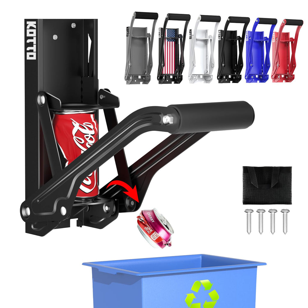 Wall Mounted Can Crusher for 8-16oz Aluminum Cans B396097