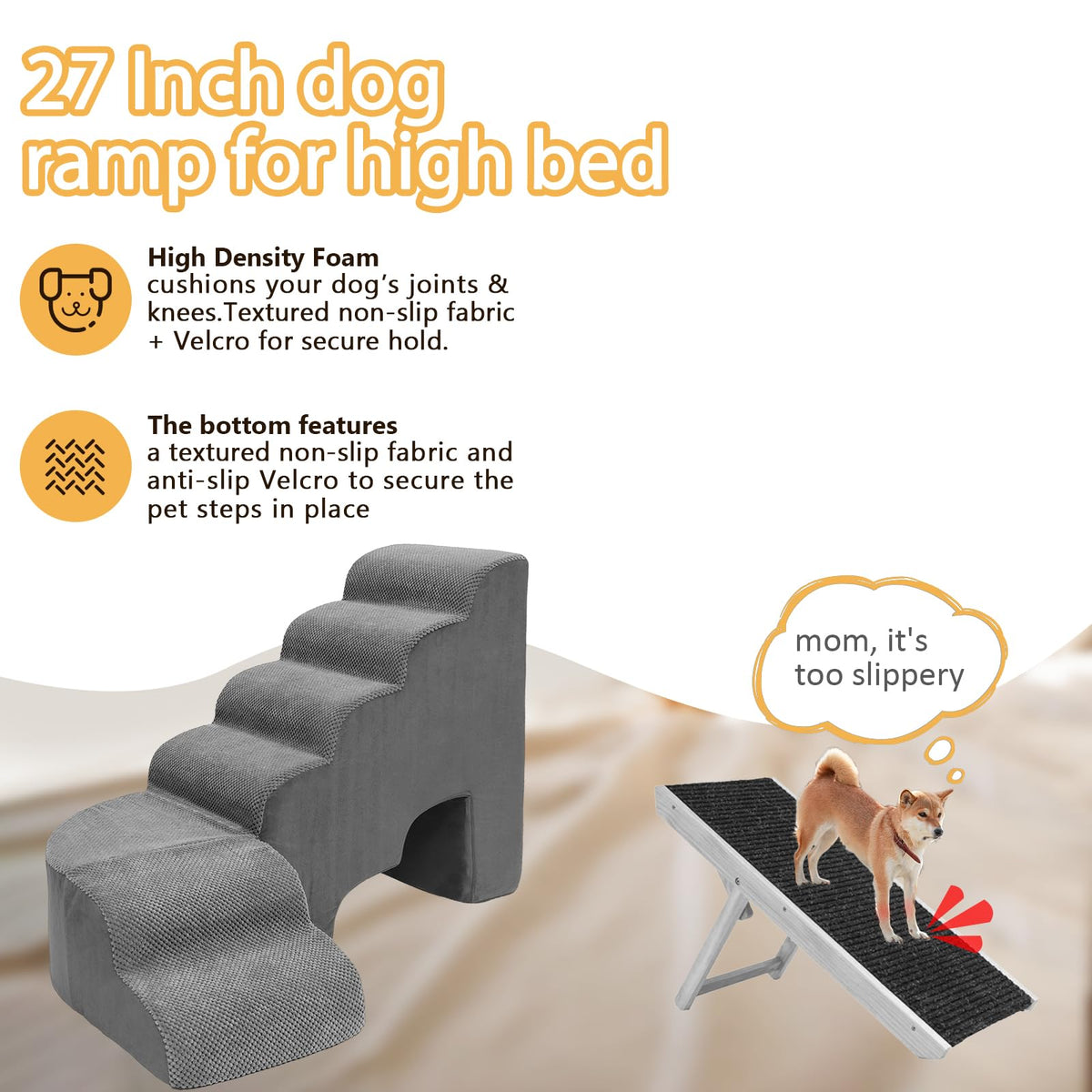 L Shaped 6 Steps Dog Stairs G49234