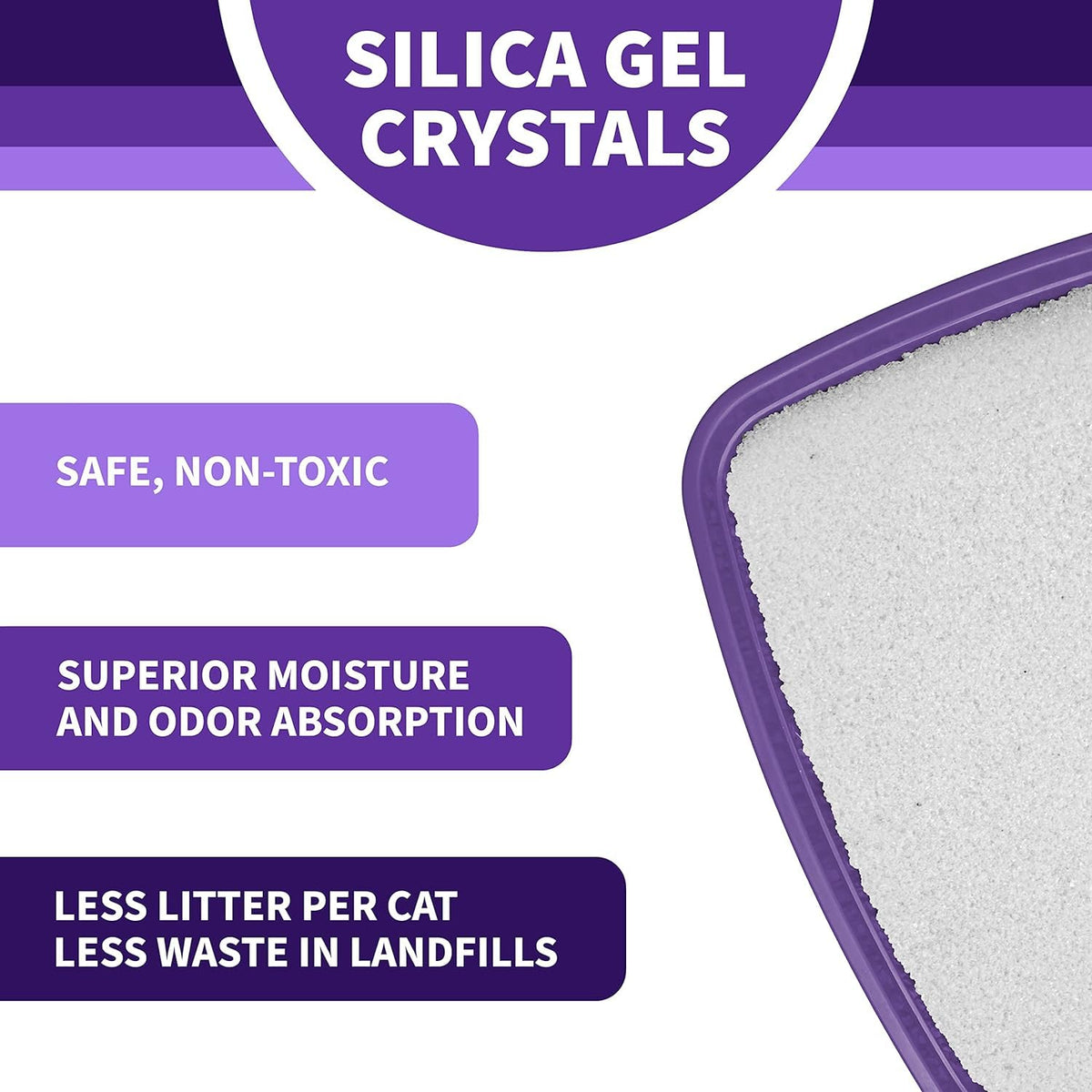 Unscented Crystal Clumping Cat Litter 8lb B508859