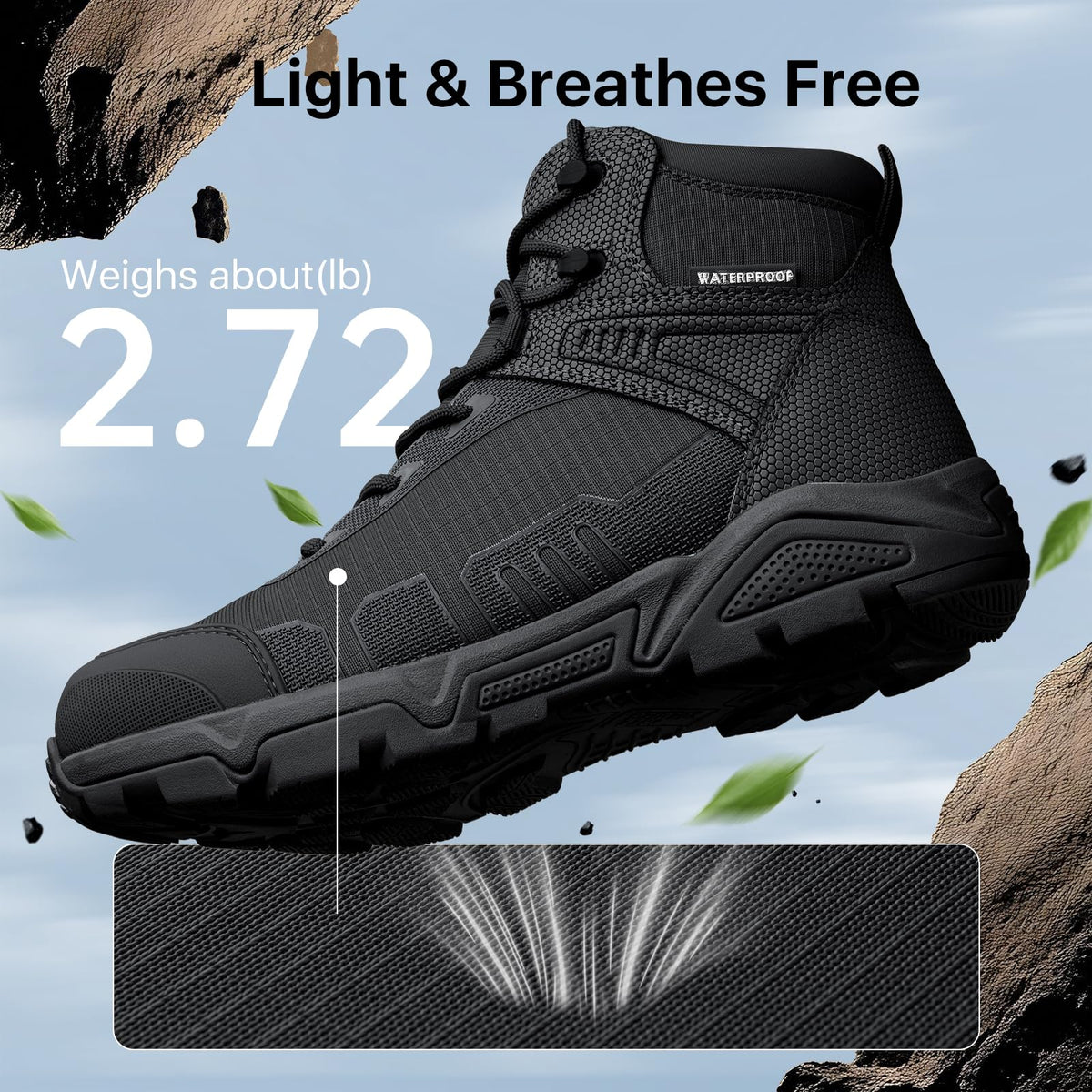 Waterproof Lightweight Tactical Work Boots D647