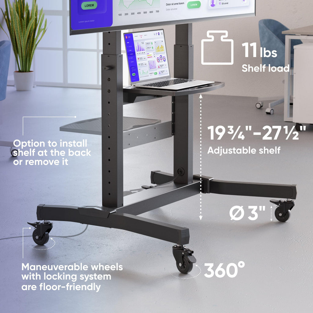 50-100 Inch Mobile TV Stand F195