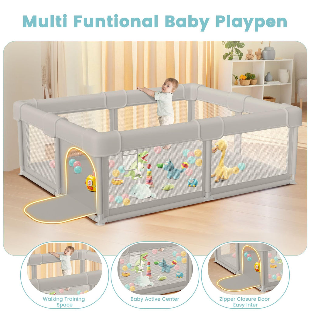 Baby Playpen with Gate W86777