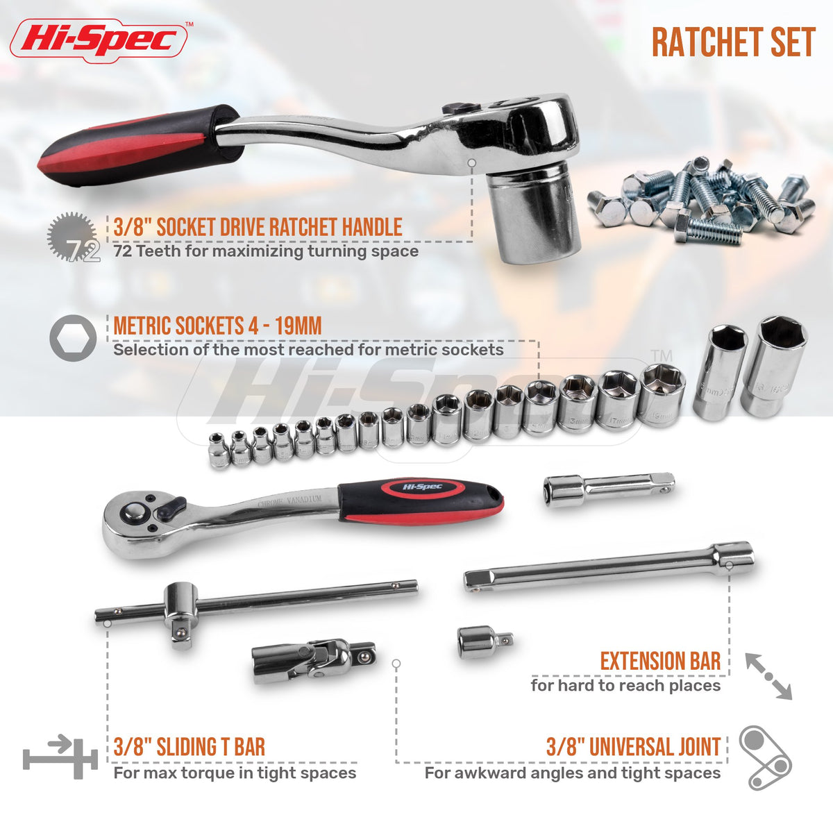 Metric Auto Mechanic Tool Set A881043