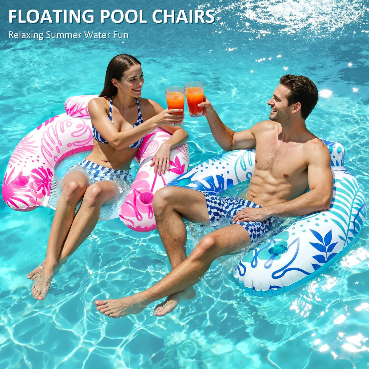 Inflatable Pool Float Chair 3 Pack M756