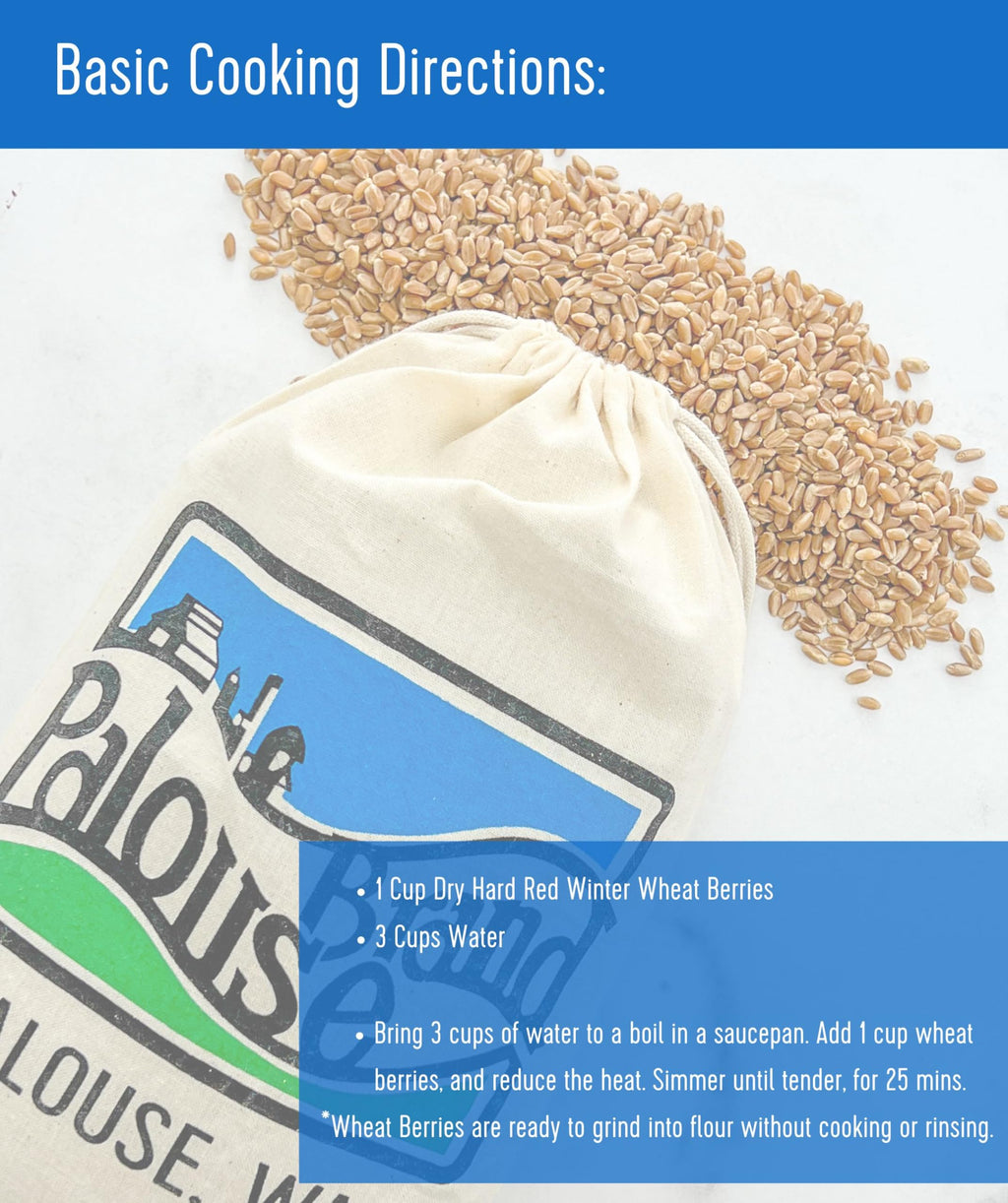 Hard Red Winter Wheat Berries 25 LBS Bag Sproutable Non-GMO Kosher M72146