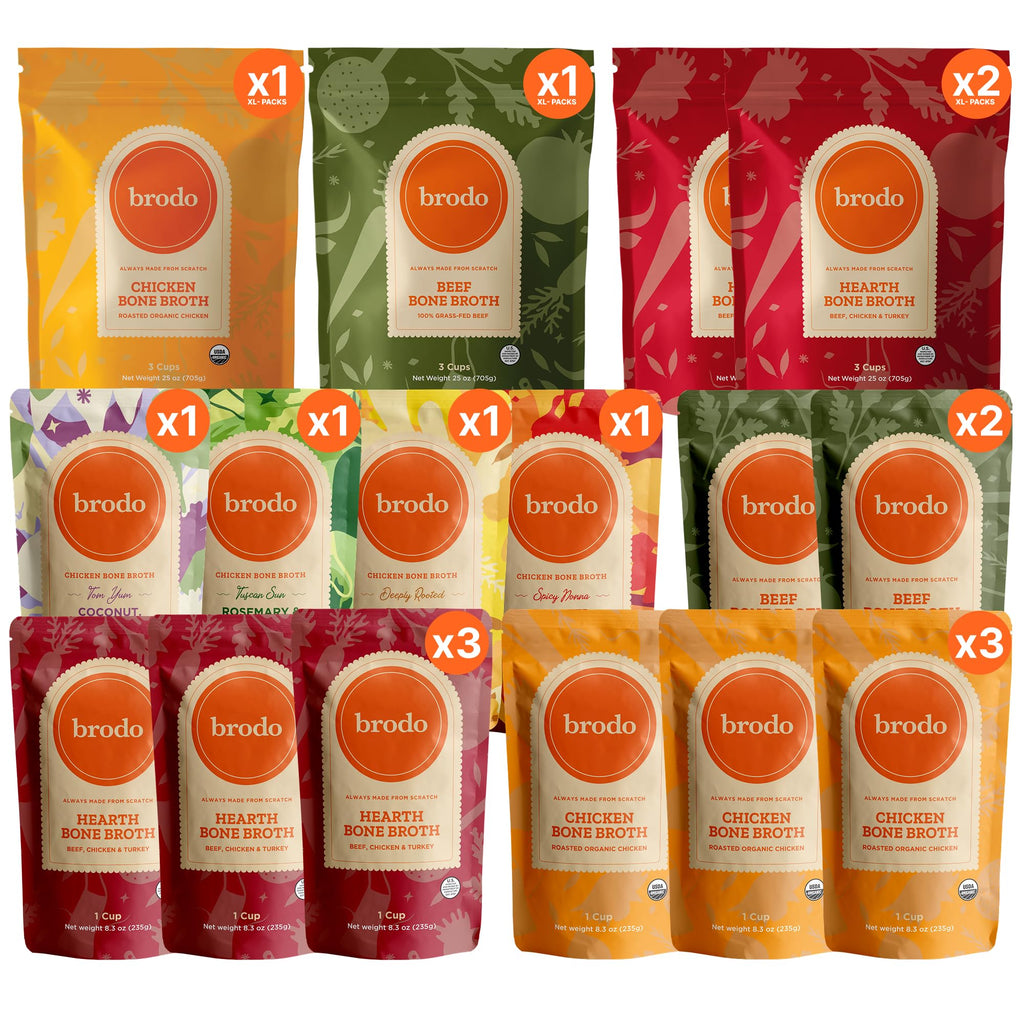 Bone Broth Single-Serve and 25 oz Classic Packs N21225