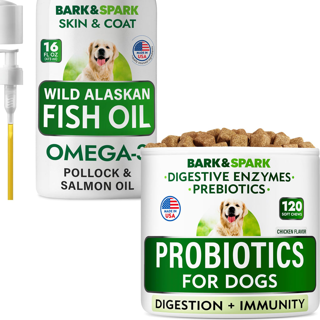 Dog Probiotics + Omega 3 Fish Oil Bundle X435895