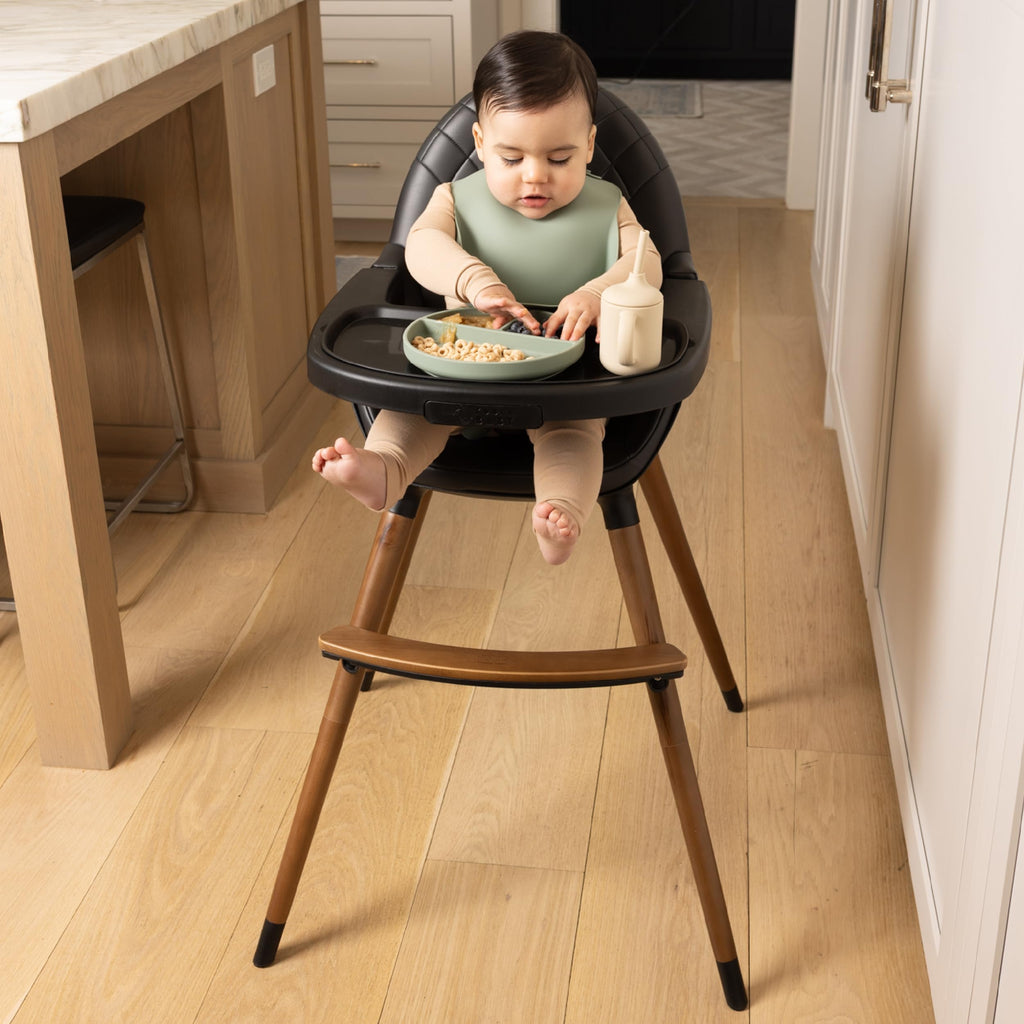 Convertible Wooden High Chair with Adjustable Height H406
