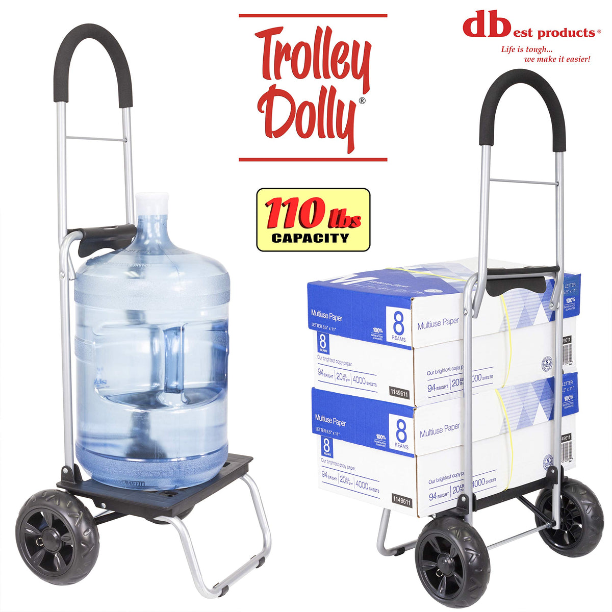 Black Foldable Shopping Cart with Wheels and Removable Bag Z57915