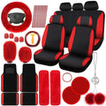 Red Black Car Seat Cover Full Set Z897527