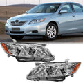 Chrome Clear Lens Projector Headlight Replacement Kit Pair of LH+RH X4424