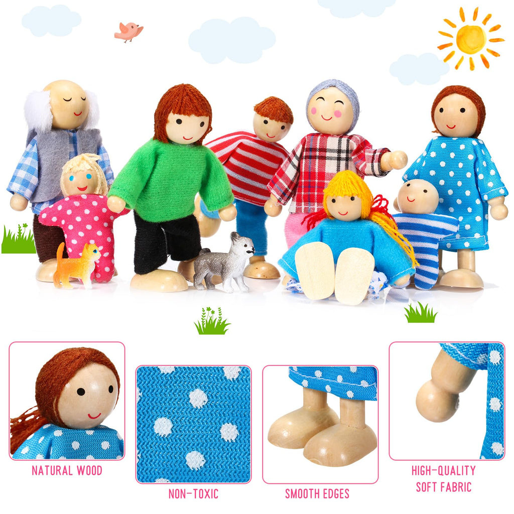 Wooden Dollhouse Family Set Mini People V76967