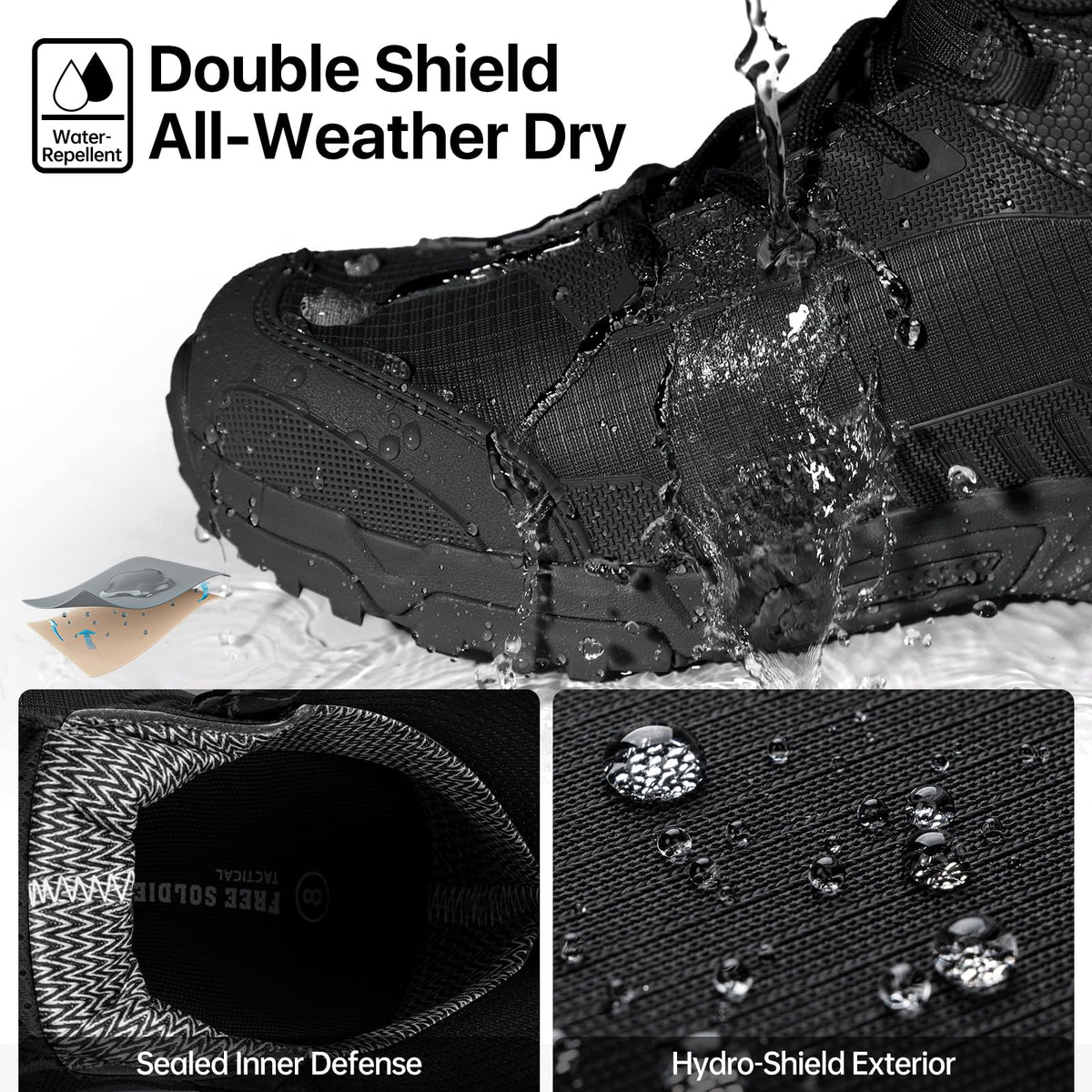 Waterproof Lightweight Tactical Work Boots D647