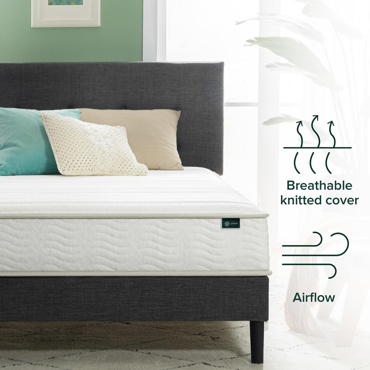 8 Inch Full Foam and Spring Hybrid Mattress R4418