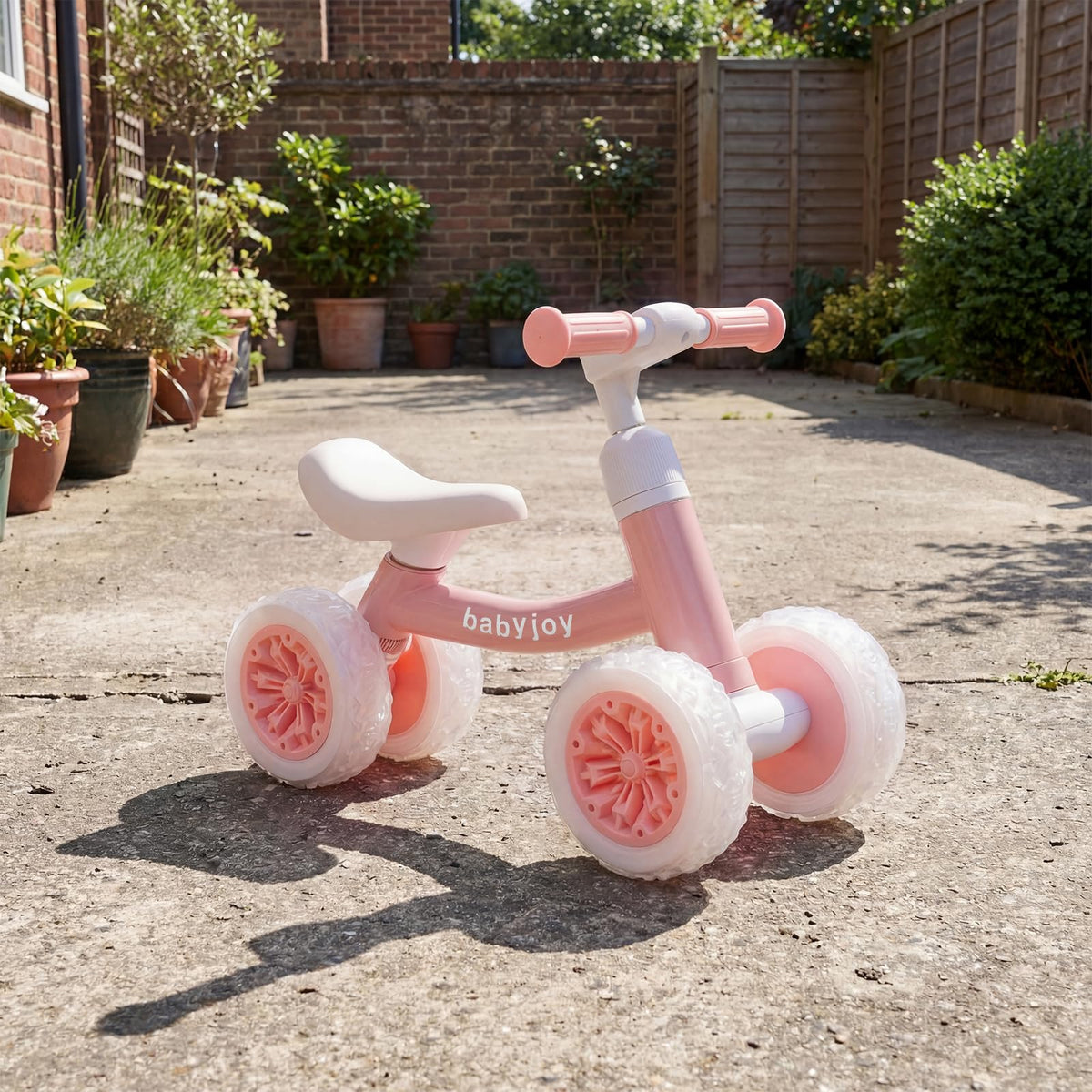 4 Wheels Toddler Balance Bike with Adjustable Handlebar & Seat P688520