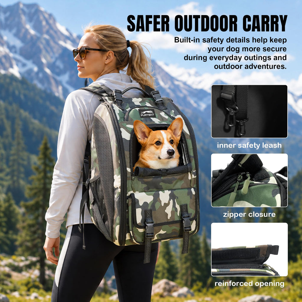 Dog Backpack Carrier Up to 20 lb Q665