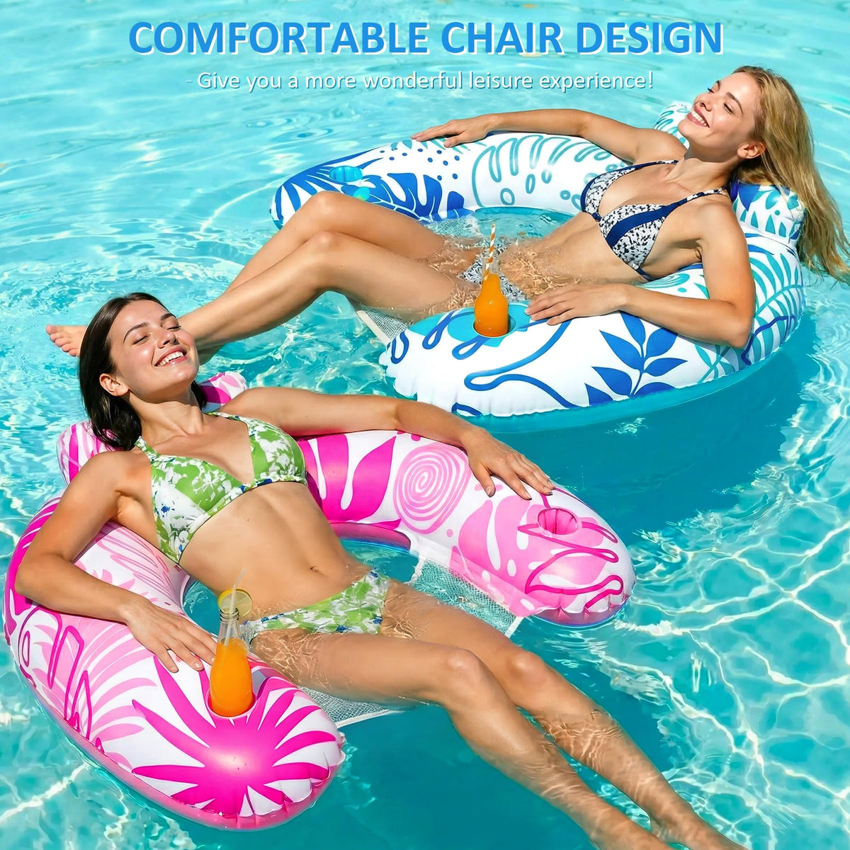 Inflatable Pool Float Chair 3 Pack M756
