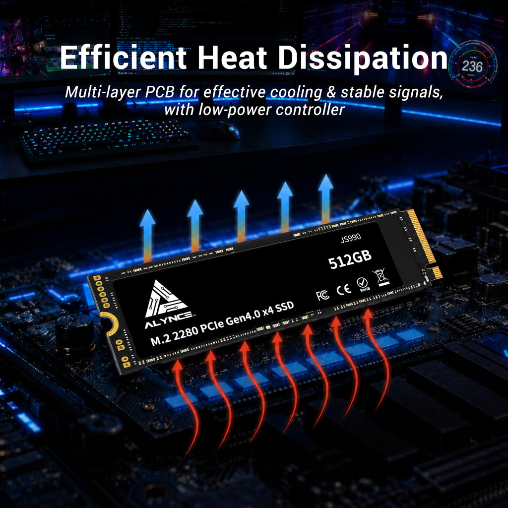 512GB PCIe Gen4 x4 NVMe M.2 2280 SSD O9129