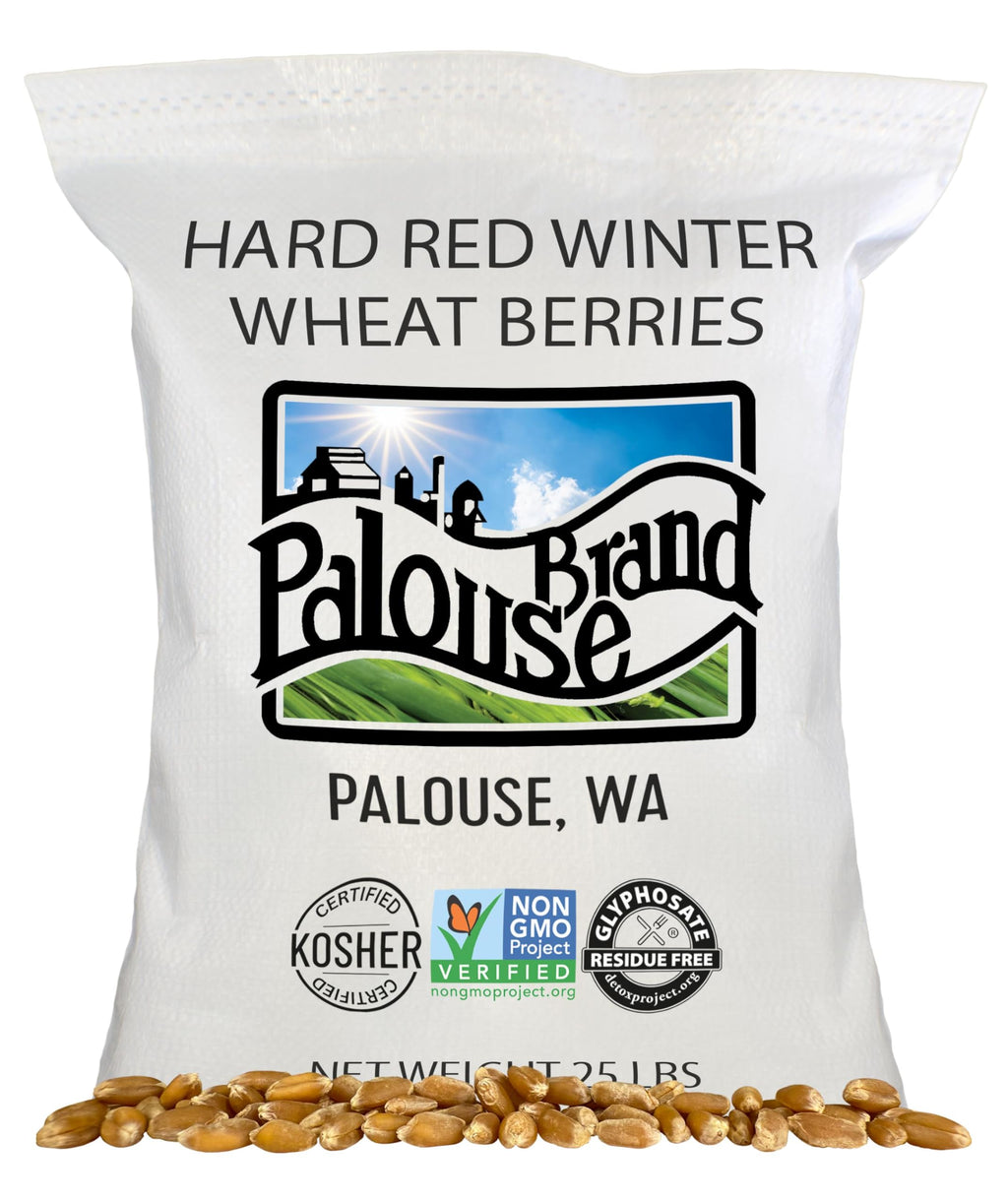 Hard Red Winter Wheat Berries 25 LBS Bag Sproutable Non-GMO Kosher M72146