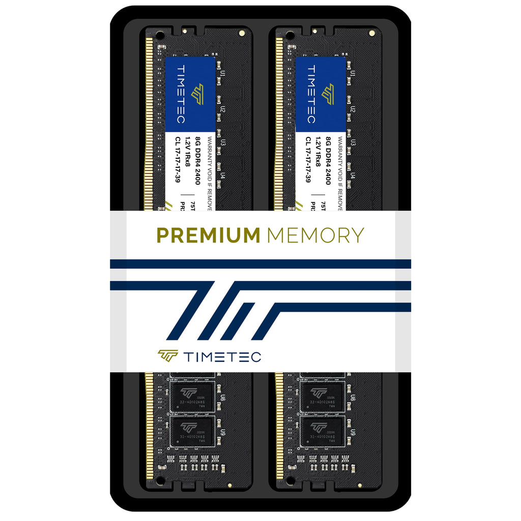 16GB Kit DDR4 2400MHz UDIMM Desktop RAM 288-Pin Non-ECC Unbuffered DIMM Memory R206633