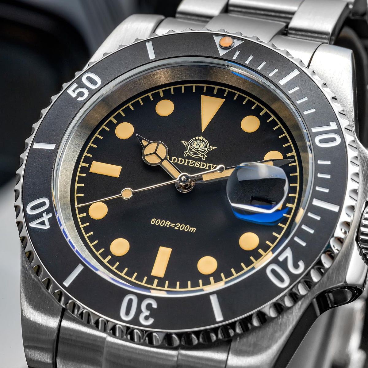 41MM Quartz Dive Watch Stainless Steel Bracelet U52612