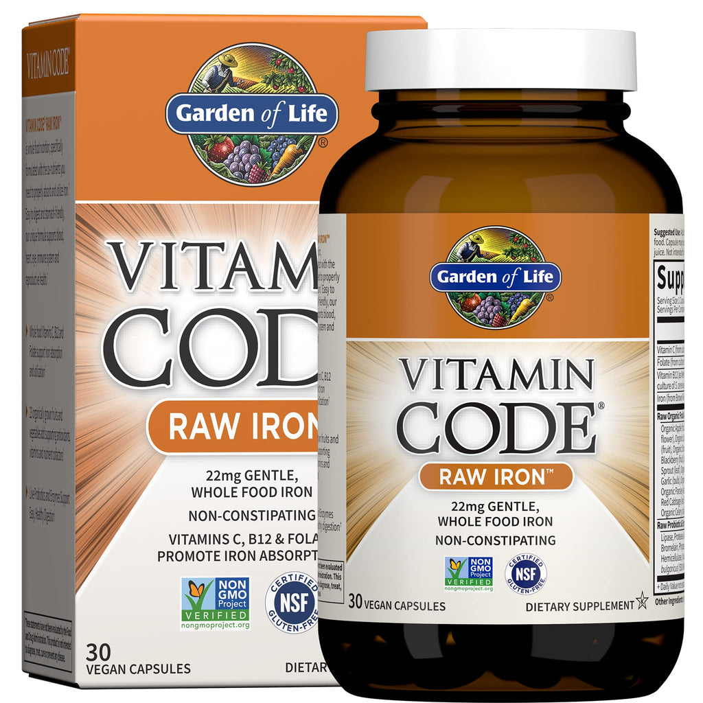 Vitamin Code Raw Iron Supplement, 30 Capsules Z149369