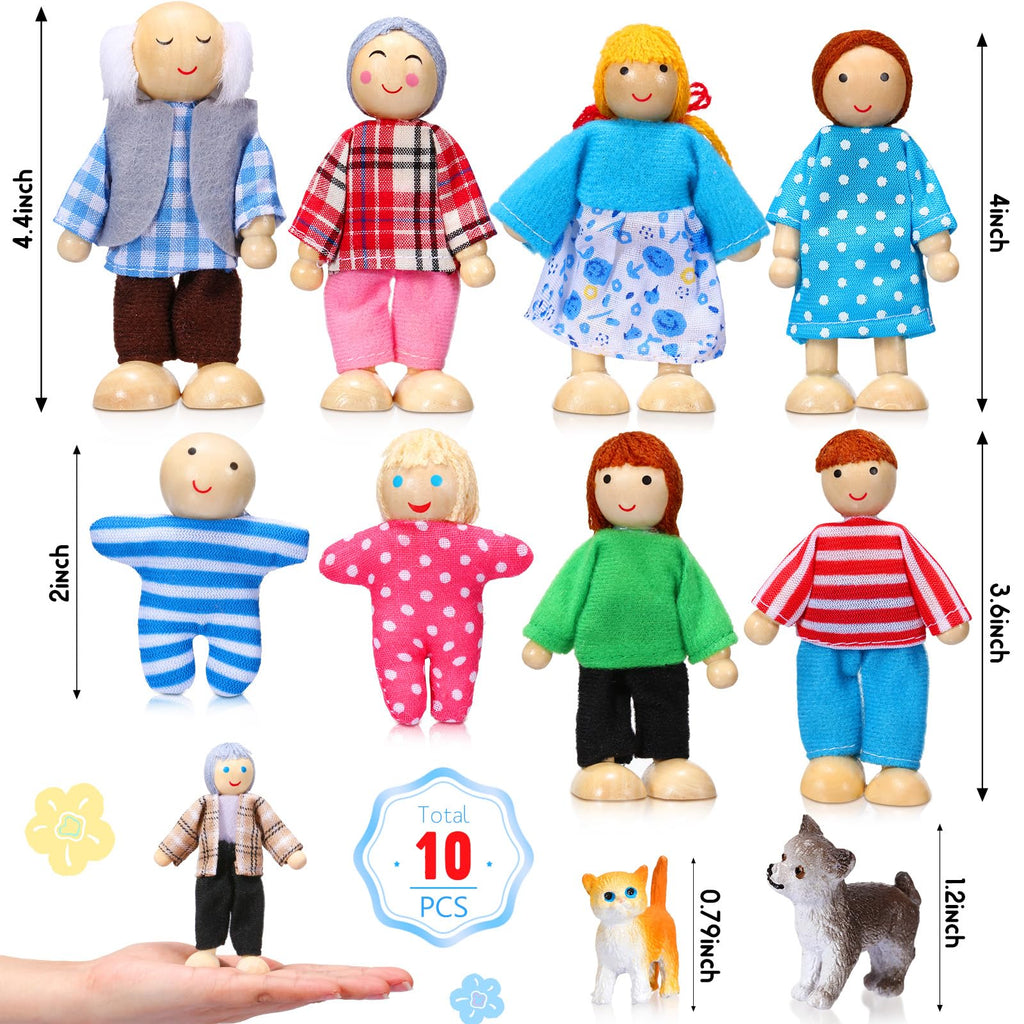 Wooden Dollhouse Family Set Mini People V76967