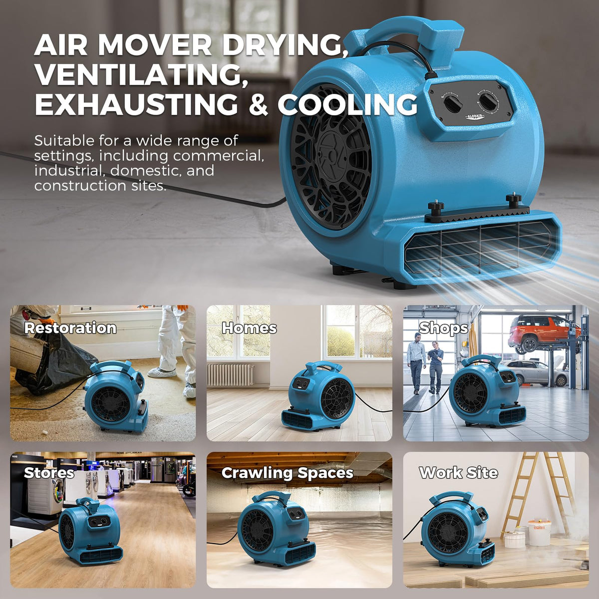 3 Speed Floor Drying Fan O677175