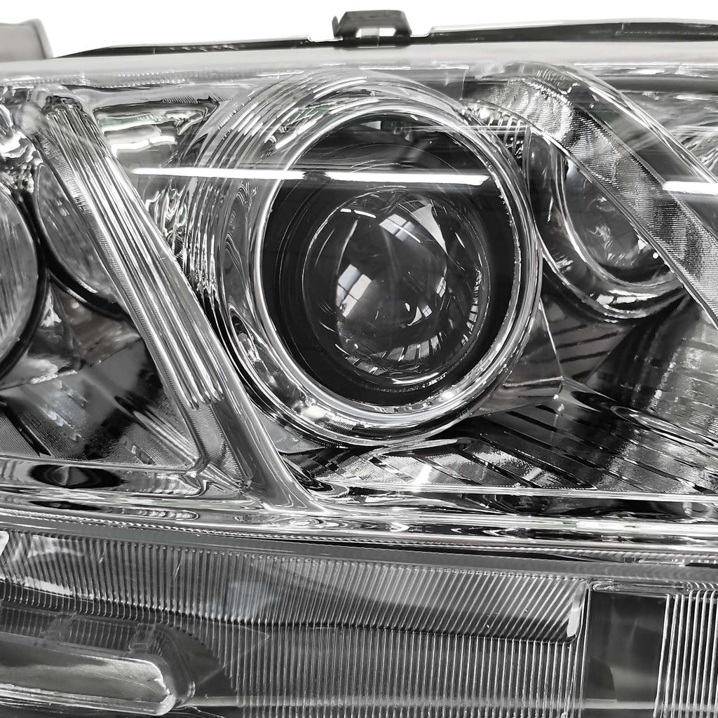 Chrome Clear Lens Projector Headlight Replacement Kit Pair of LH+RH X4424
