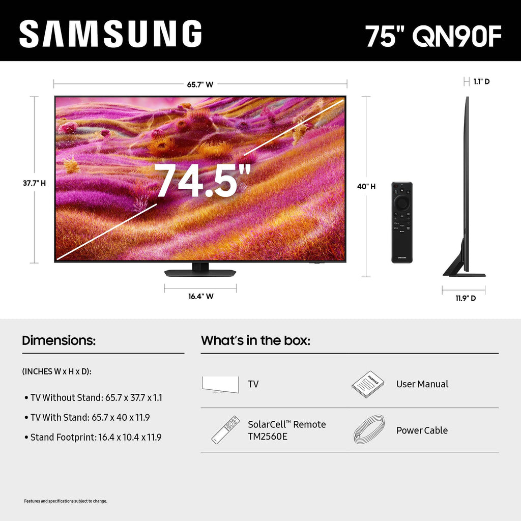 75-Inch 4K Mini LED Smart TV P11765