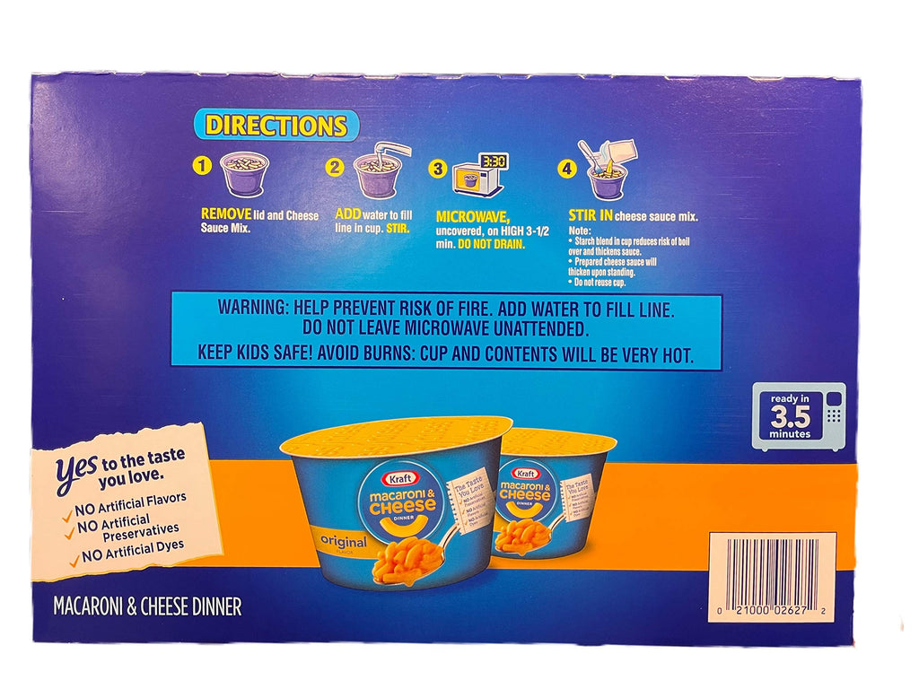 Macaroni & Cheese Dinner 12 Pack Single Serve Cups Q904165