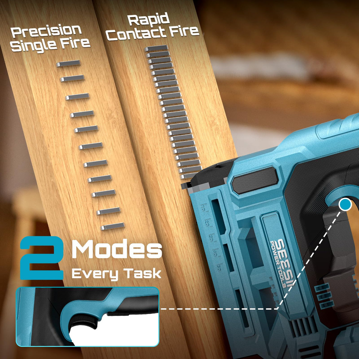 18 Gauge Cordless Brad Nailer and Stapler Gun Q26051