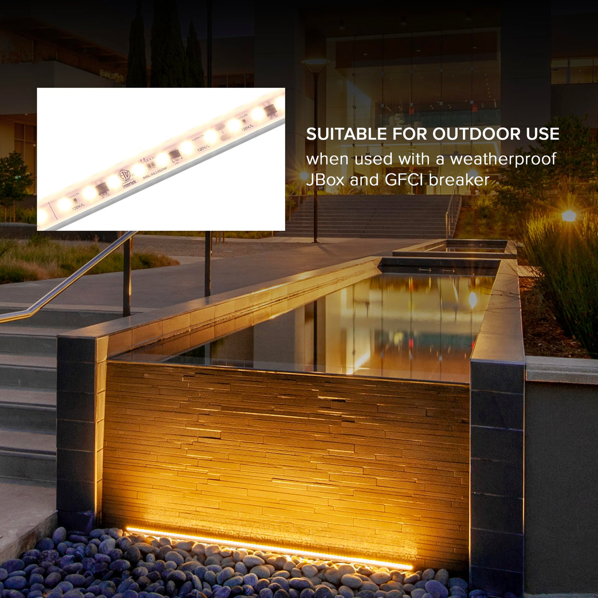 24 in. Hardwired LED Under Cabinet Strip Light N42401