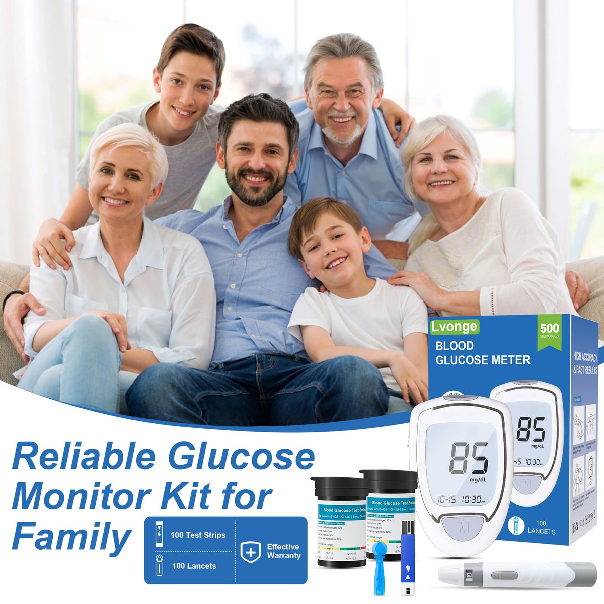 Blood Sugar Monitor Kit C2274